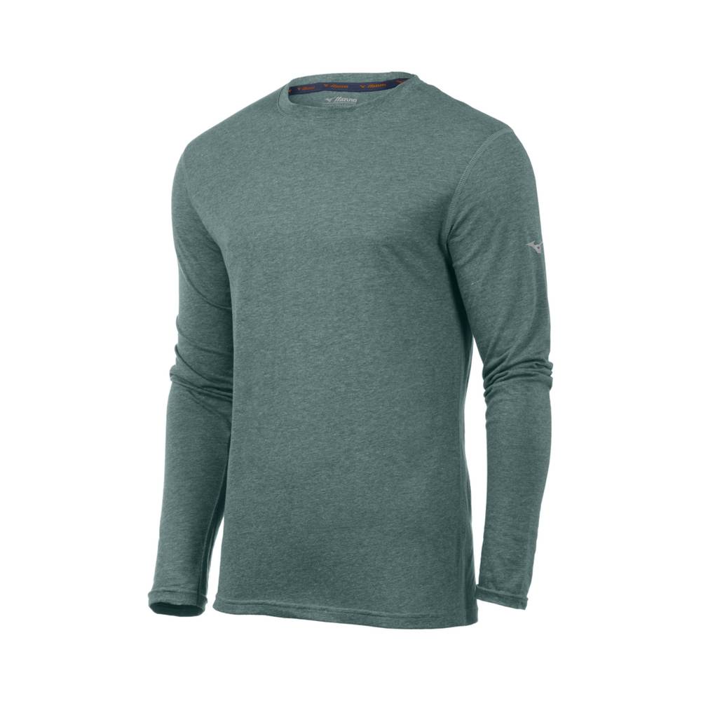 Panske Treningove Oblecenie Mizuno Inspire Long Sleeve Zelene Vypredaj GPLW62315